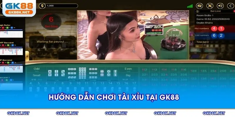 Hướng dẫn chơi tài xỉu tại GK88