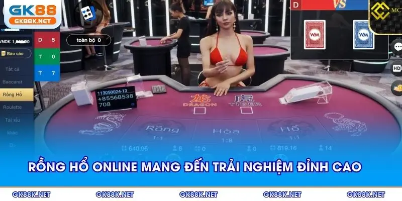 Rồng Hổ online mang đến trải nghiệm đỉnh cao