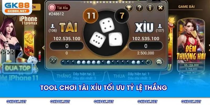 Tool chơi tài xỉu tối ưu tỷ lệ thắng